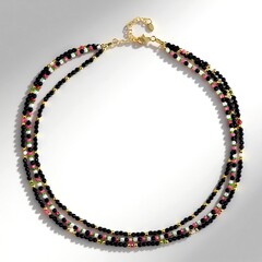 Collana in argento con Spinello Nero (Riya)