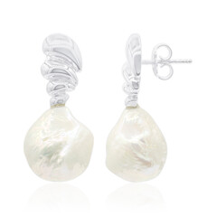 Süßwasserzuchtperlen-Silberohrringe (TPC)