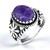 Anello in argento con Charoite (Desert Chic)