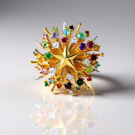 Bague en argent et Citrine (Gems en Vogue)
