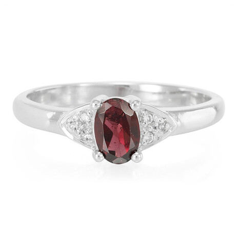 Anello in argento con Rodolite Brasiliana