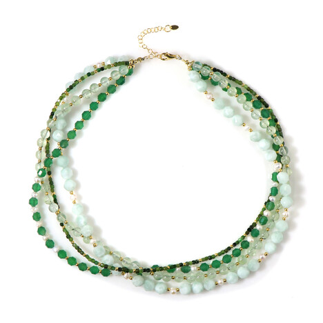 Edelstein-Silberhalskette (Riya)