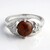 Anello in argento con Ossidiana Mogano
