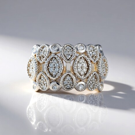 Bague en argent et Zircon