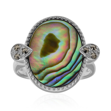 Abalone-Muschel-Silberring (Annette classic)
