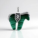Ciondolo in argento con Malachite (Desert Chic)