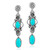 Pendientes en plata con Turquesa bella durmiente (Desert Chic)