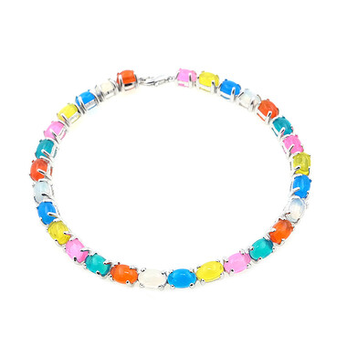 Opal-Silberarmband