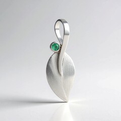 Ciondolo in argento con Smeraldo Colombiano