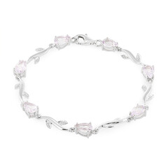 Lavendel-Amethyst-Silberarmband