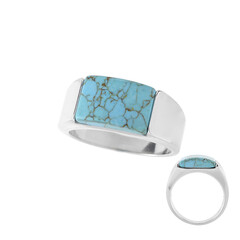 Anello in argento con Turchese
