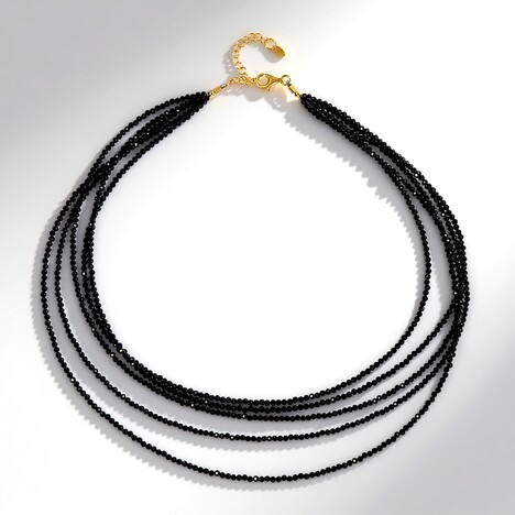 Collana in argento con Spinello Nero