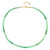 Zilveren halsketting met chrysopraasstenen