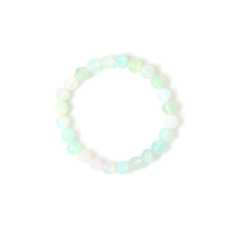Armband met groene agaten (Adela Silber)