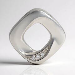 Ciondolo in argento con Diamante I1 (G)