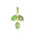Pendentif en argent et Grenat Tsavorite