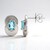 Orecchini in argento con Apatite Blu (Pallanova)