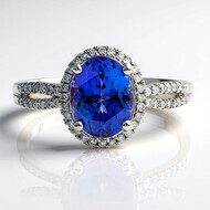 Bague en or et Tanzanite AAA (CIRARI)