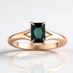 Anello in argento con Indicolite (Adela Silber)