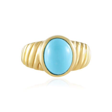 Zilveren ring met een Sleeping Beauty Turkoois