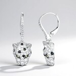 Orecchini in argento con Zircone (Adela Silber)