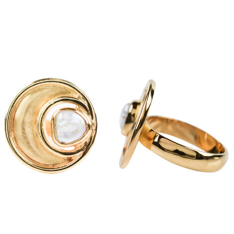 Süßwasserzuchtperlen-Silberring