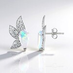 AAA Welo Opal Silver Earrings (de Melo Essence)