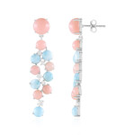 Orecchini in argento con Opale Rosa (de Melo Essence)