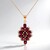 Collier en argent et Grenat Rhodolite