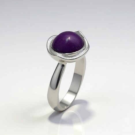 Bague en argent et Phosphosidérite