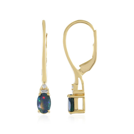 Mezezo-Opal-Silberohrringe