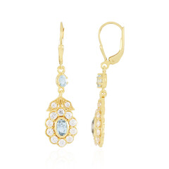 Brazilian Aquamarine Silver Earrings