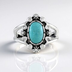 Anello in argento con Turchese (Desert Chic)