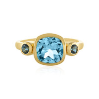 Sky Blue Topaz Silver Ring