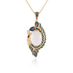 Collana in argento con Quarzo Rosa (Adela Silber)