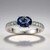 Anello in argento con Fluorite Cangiante