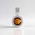 Ciondolo in argento con Citrino Madeira (MONOSONO COLLECTION)