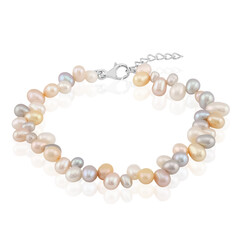 Bracciale in argento con Perla d'Acqua Dolce Bianca