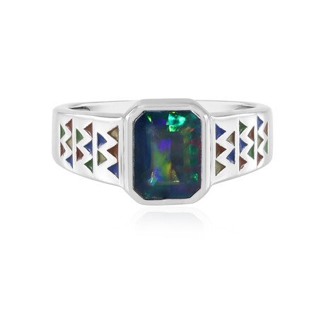 Mezezo-Opal-Silberring (SAELOCANA)
