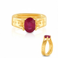 Anello in argento con Rubino del Madagascar (de Melo Essence)