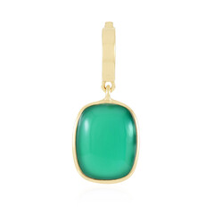 Colgante en plata con Calcedonia verde