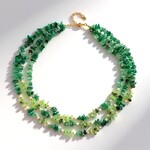 Collana in argento con Onice Verde (Riya)
