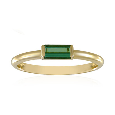 9K Benedito Green Tourmaline Gold Ring (Adela Gold)