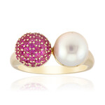 9K White South Sea Pearl Gold Ring (Michelle Albala)