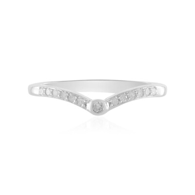 Anello in argento con Diamante I2 (H)