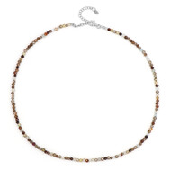 Collana in argento con Zircone Fancy
