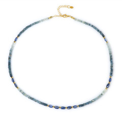 Collar en plata con Aguamarina Santa María