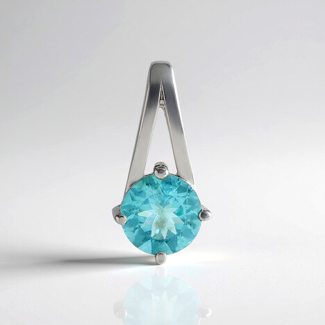 Ciondolo in argento con Apatite Blu