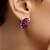 Sambia-Amethyst-Silberohrringe (de Melo)