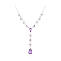 Sambia-Amethyst-Silbercollier